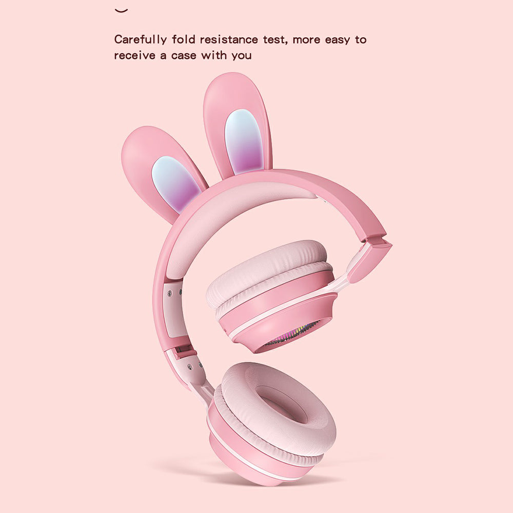 KE-01 Cute Rabbit Ear Foldable Headphone Stereo Music Wireless Bluetooth Headset with Mic KE-01 Cute Rabbit Ear Foldable Headphone Stereo Music Wireless Bluetooth Headset with Mic